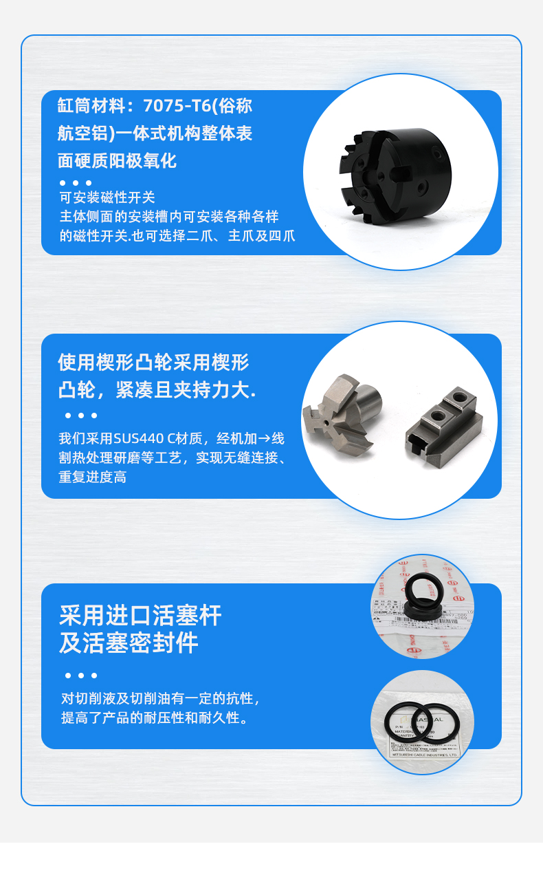 180度换向夹持气缸